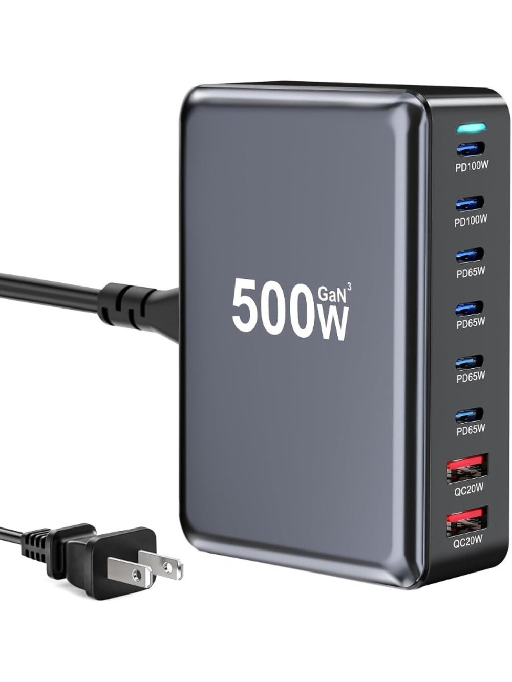 *NEW* 500W Multi-Port USB-C Fast Charger Block